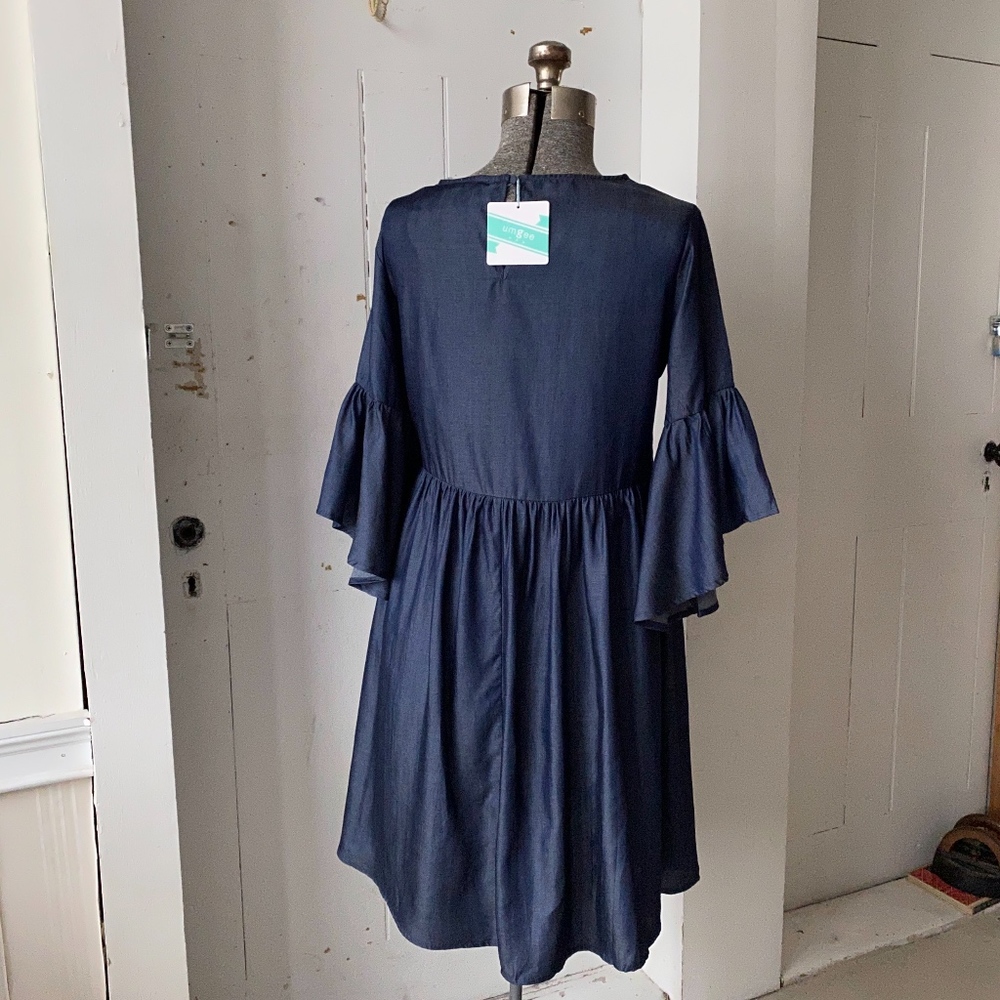 Umgee Only a few left Floral Emb Tencel BoHo Dress - Picture 6 of 6